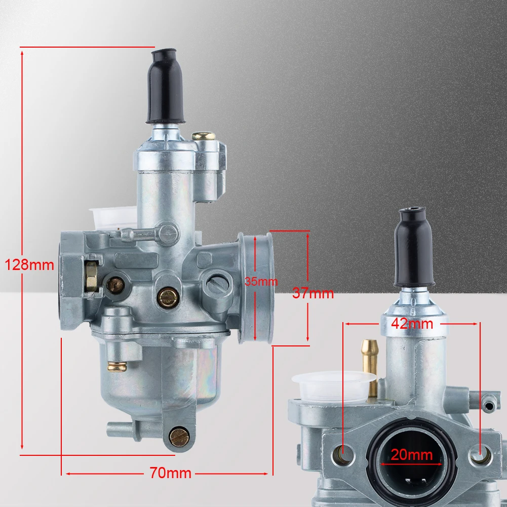 Carburador Dellorto PHVA 17,5mm – scooter 50-70cc 2T - imagen 2