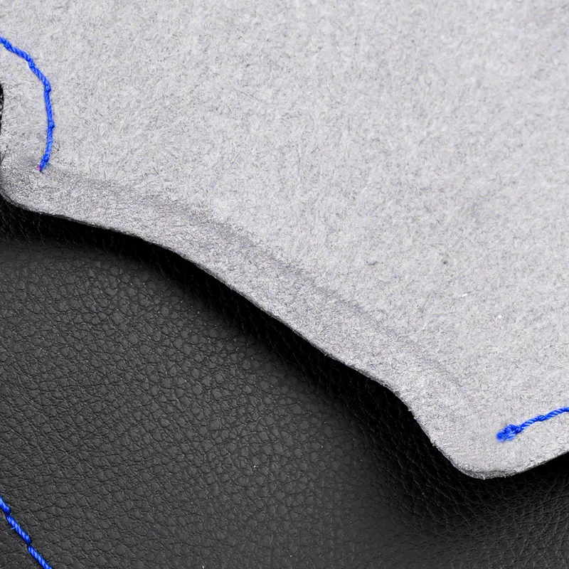 Funda de cuero DIY para volante con costura azul – Dacia Duster - imagen 2