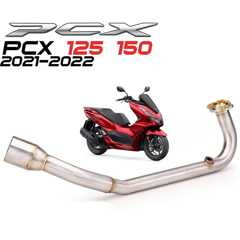 Slip On para Honda PCX 125 PCX 150 PCX125 PCX150 2021 - 2022 Escape de motocicleta conexión frontal tubo de conexión