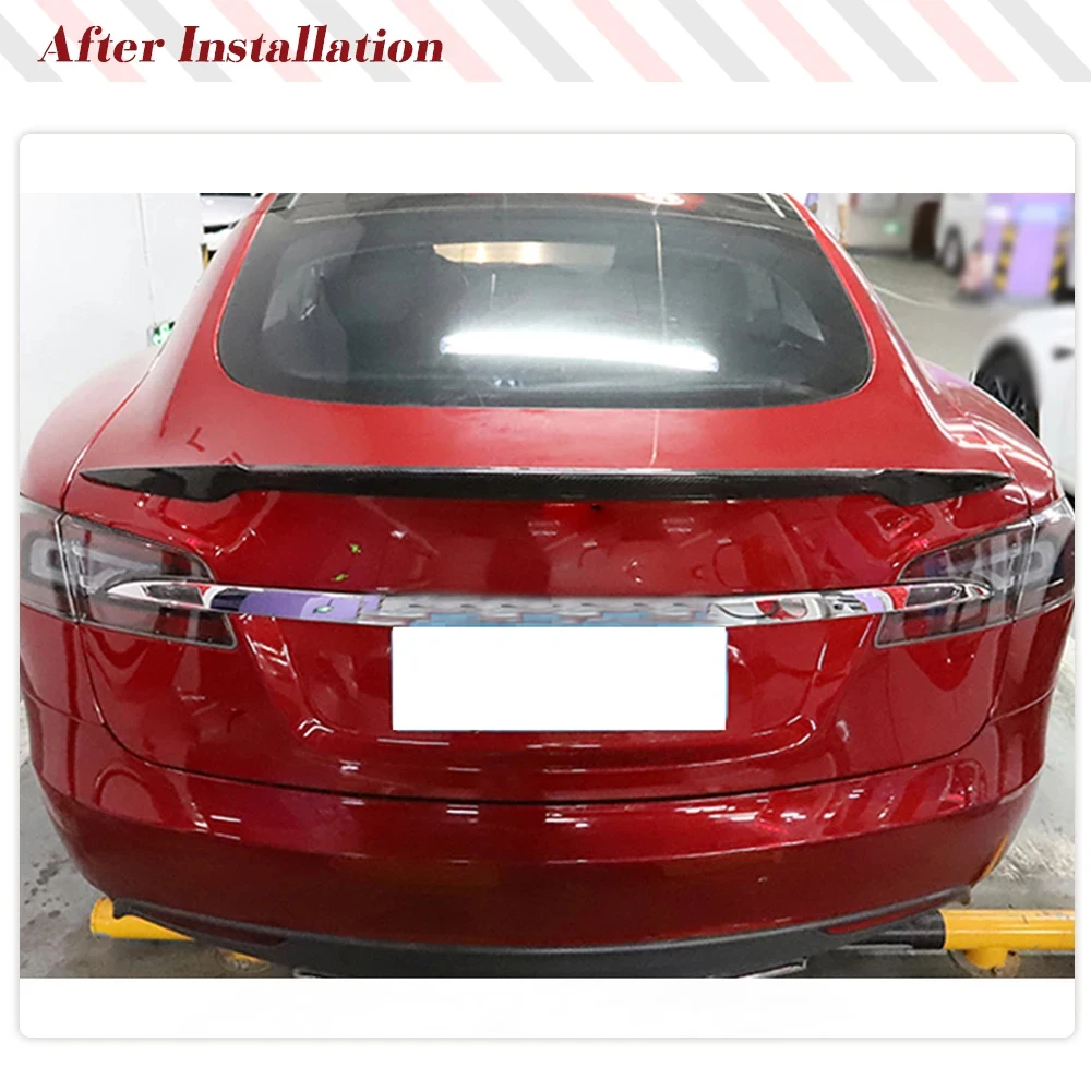 Alerón trasero de carbono/FRP para Tesla Model S 2012-2019 - imagen 3