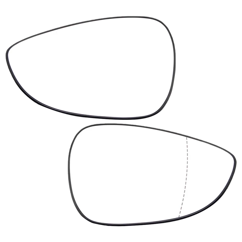 Cristal de espejo retrovisor sin calefacción para Ford Fiesta 2009-2016 - imagen 4
