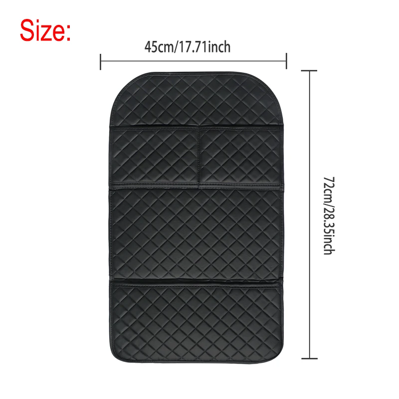 Protector universal asiento trasero con organizador PU – coche - imagen 2