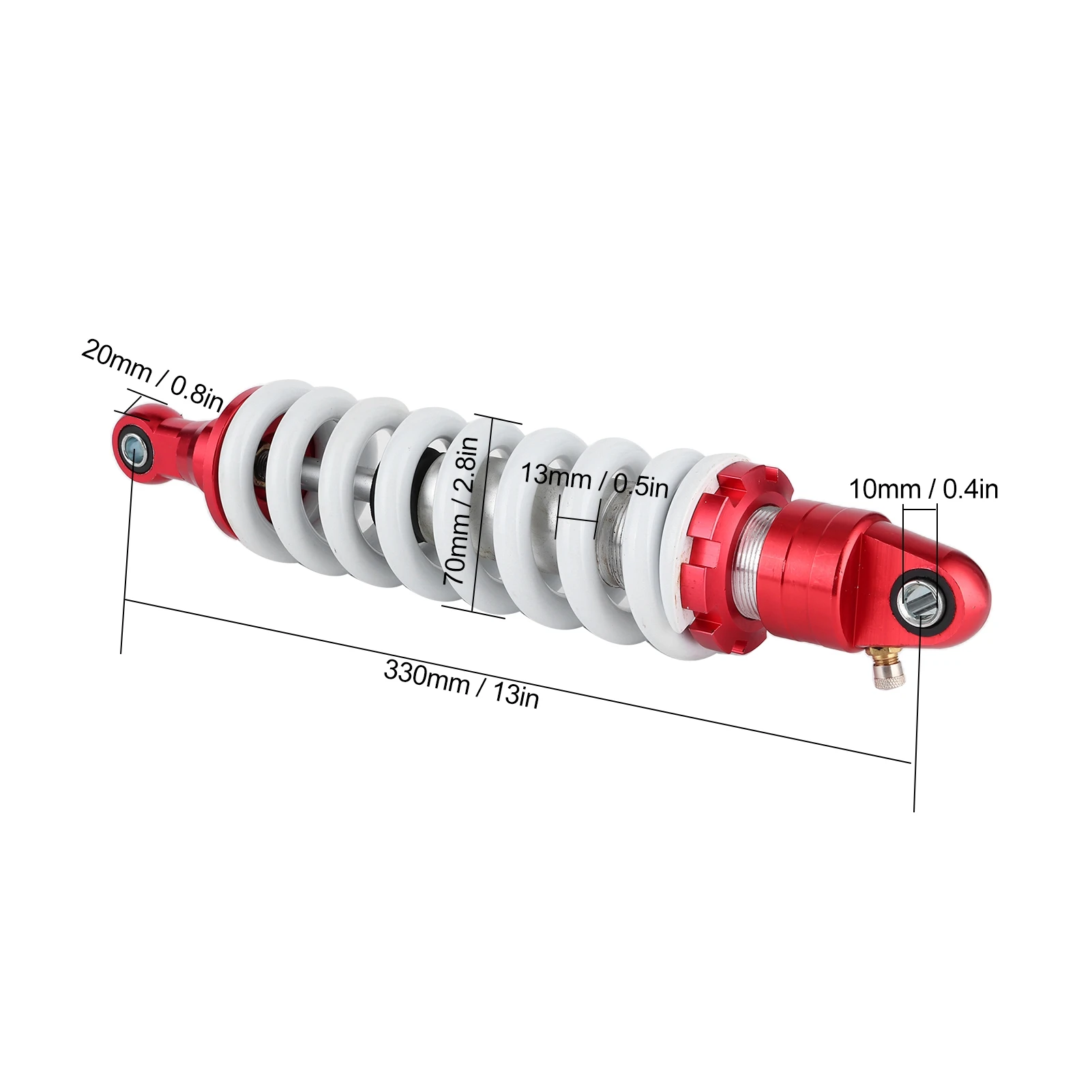 Amortiguador trasero ajustable de 330 mm para quad y pit bike - imagen 5