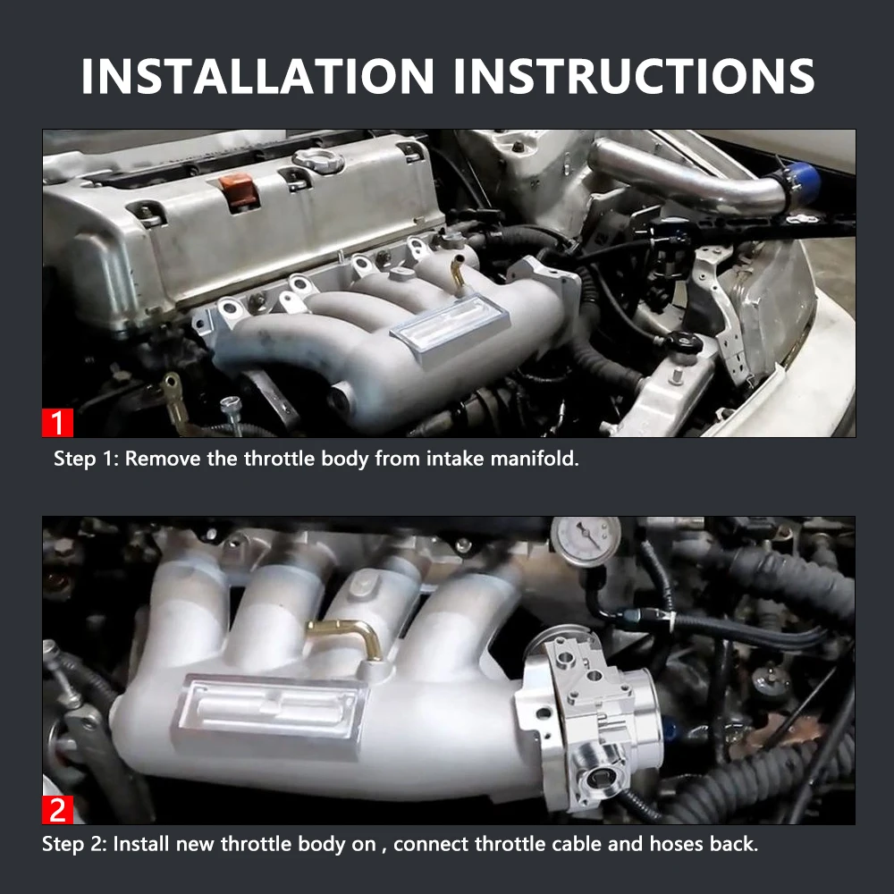 Cuerpo Acelerador 70MM para RSX DC5 CIVIC SI EP3 K20 K20A - imagen 5