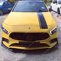 Para Mercedes W177 V177 parachoques delantero labio alerón divisor difusor A200 A220 A220d A250 A35 AMG-line 2018-2022 pre-lci Tuning
