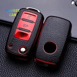 Funda de cuero para llave Volkswagen Golf, Polo y Passat