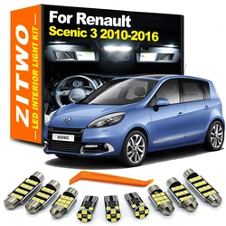ZITWO kit bombillas LED luz matrícula Renault Scenic III