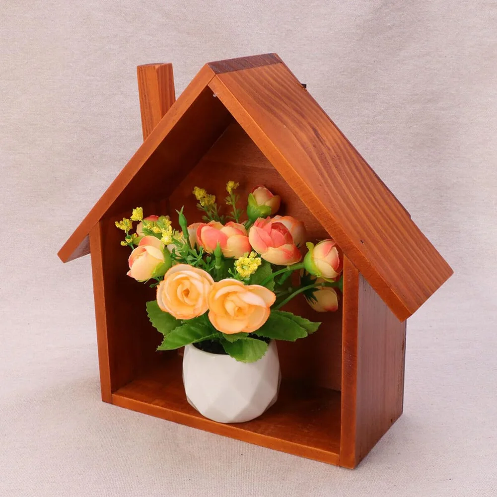 Caja almacenamiento madera Retro – escritorio habitación decorativa - imagen 5