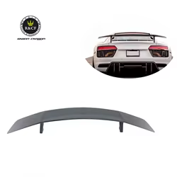 Alerón trasero GT estilo VRS en fibra de carbono para Audi R8 2017+