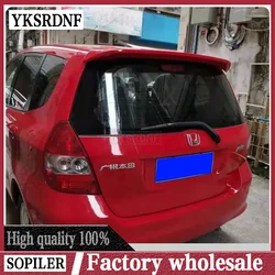 Alerón trasero de ABS imprimado para Honda Jazz Fit 2004-2007