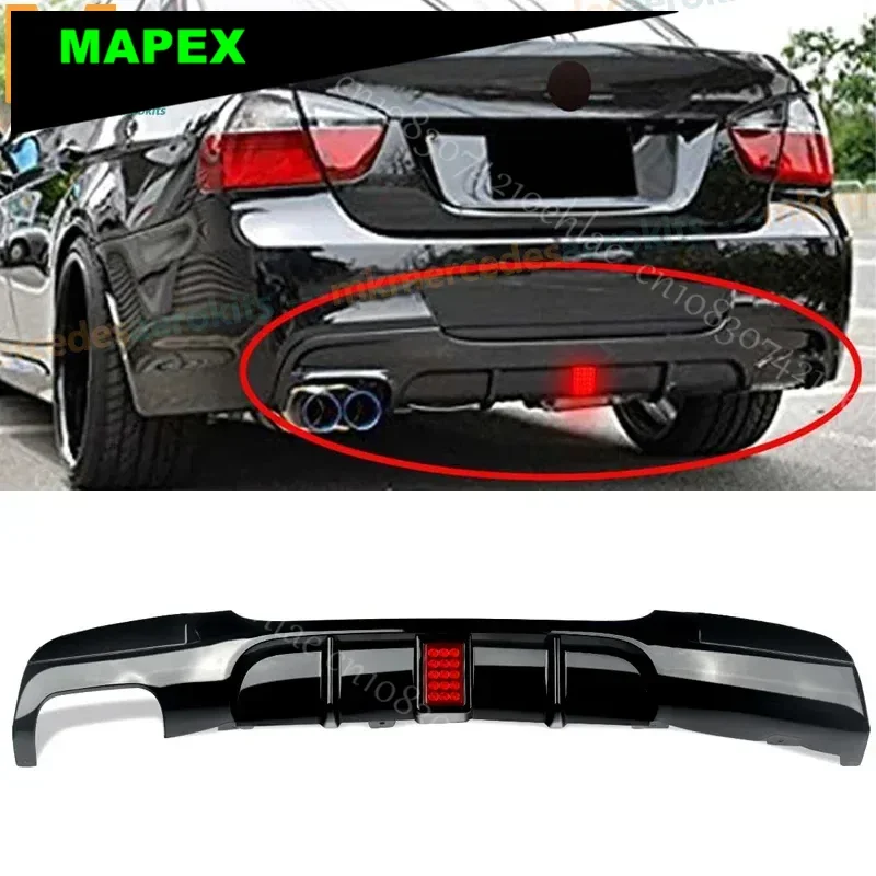 Labio alerón paragolpes trasero LED BMW Serie 3 E90 2005-2012 - imagen 3