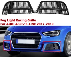 Rejillas antiniebla para paragolpes Audi A3 8V S line 2013-2017