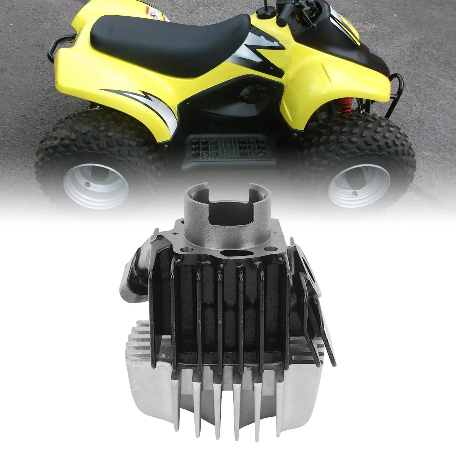 Kit de cilindro 41 mm con segmentos y juntas para Suzuki LT-A50/JR50 - imagen 3