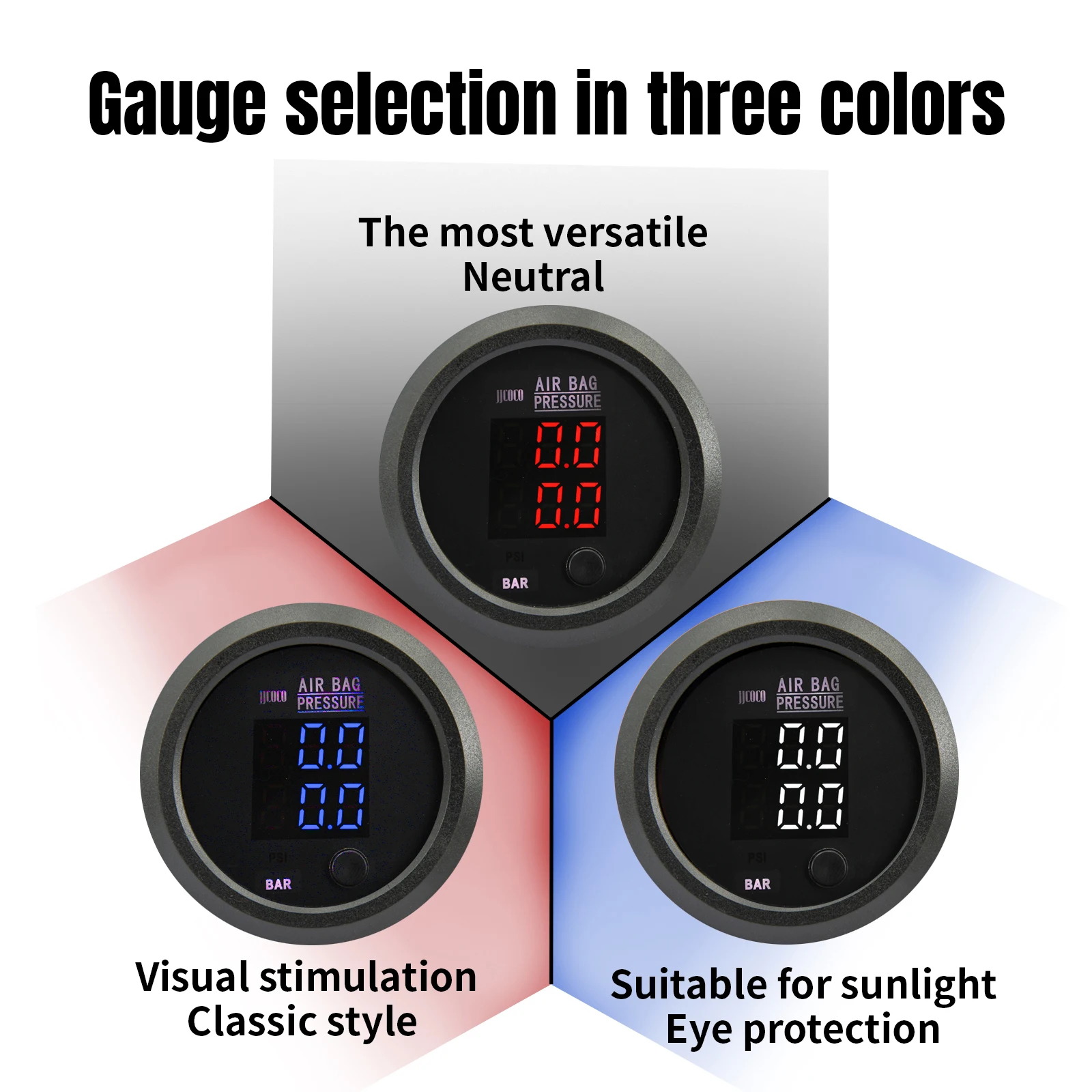 Controlador de Suspensión Neumática 1 Vía con Manómetro 2 En 1 - imagen 5