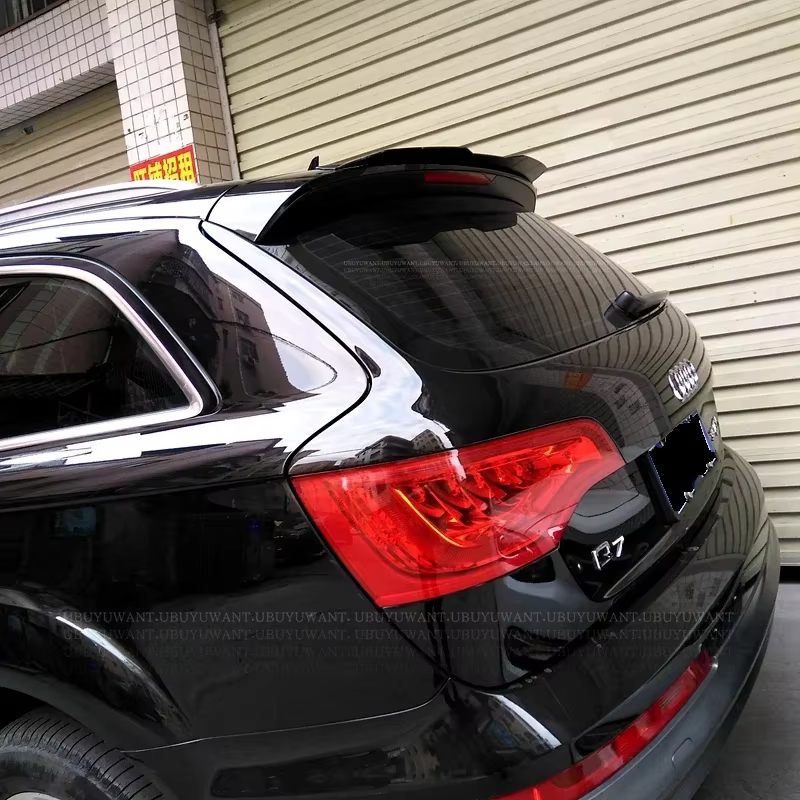 Alerón de techo trasero ABS negro brillo para Audi Q7 2007-2015