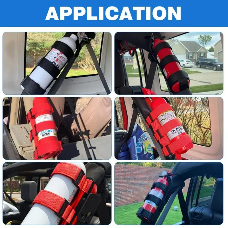 Soporte de extintor ajustable para barra antivuelco Jeep Wrangler - imagen 4