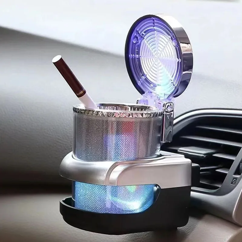 Cenicero coche LED universal con luz para mechero de cigarrillos - imagen 3
