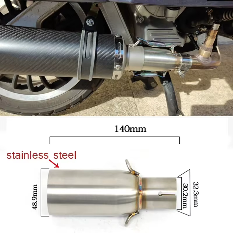 Adaptador de escape 51 mm para Piaggio Beverly, X10 y MP3 125-300 - imagen 2