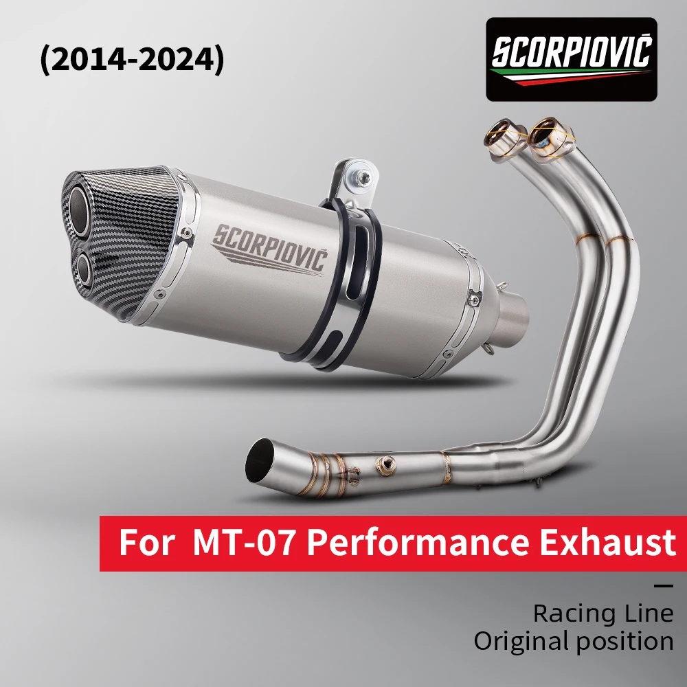 Escape completo con silenciador para Yamaha MT-07 y XSR700 2014-2024