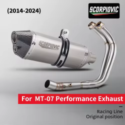 Escape completo con silenciador para Yamaha MT-07 y XSR700 2014-2024
