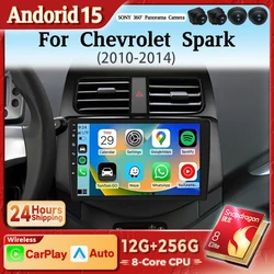 Autoradio Android 15 Chevrolet Spark 2010-2014 Multimedia Carplay 2K