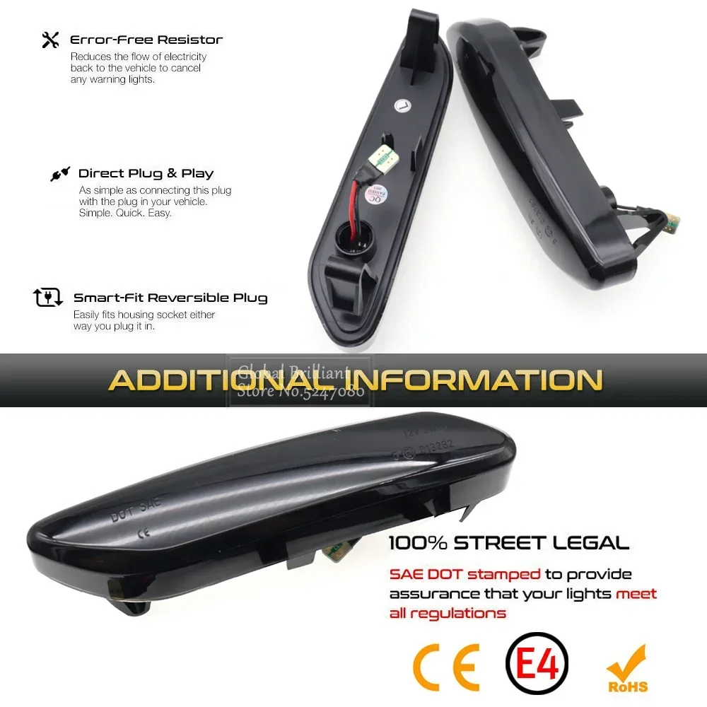 Intermitentes laterales LED dinámicos para Mini Cooper R60/R61 - imagen 4