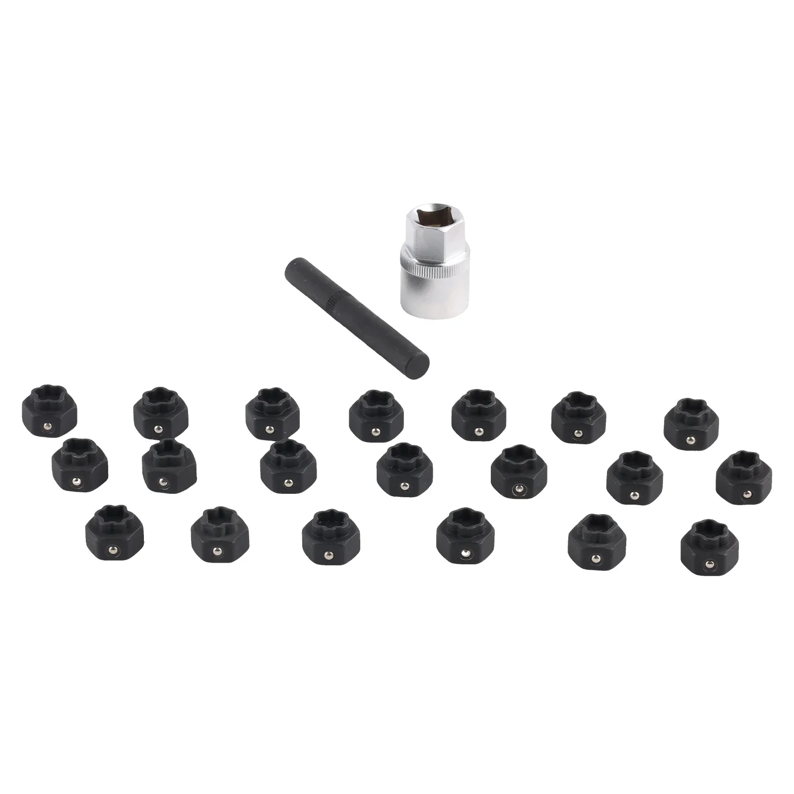 Juego llaves antirrobo rueda BMW 22 piezas con casquillo extracción - imagen 3