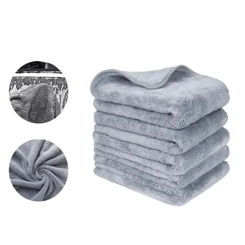 Toalla microfibra Coral 600GSM ultrasuave y absorbente para coche - imagen 4