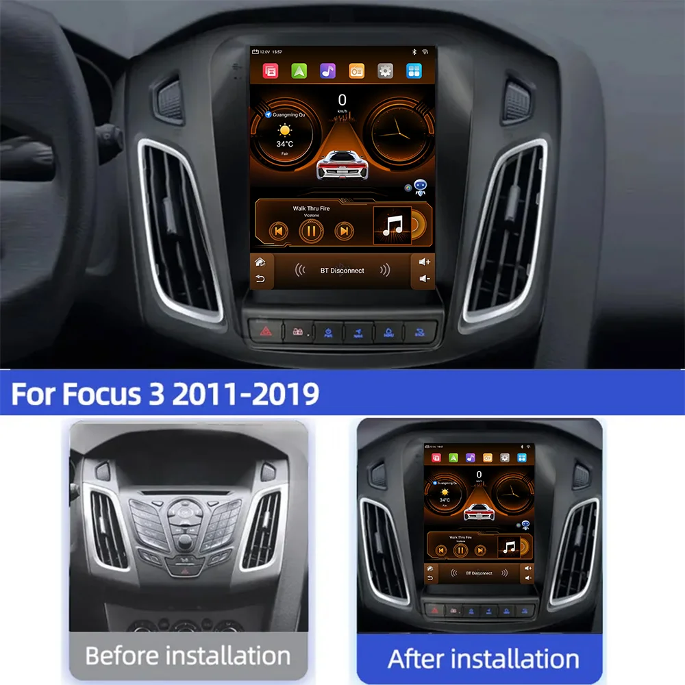 Radio Android 13 2DIN con navegación – Ford Focus Mk3 2011-2017 - imagen 5