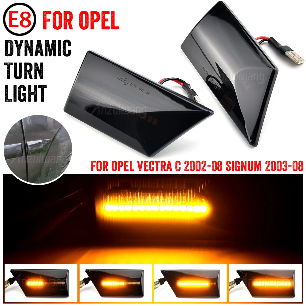 Intermitentes LED dinámicos Opel Vectra C y Signum 2002-2008