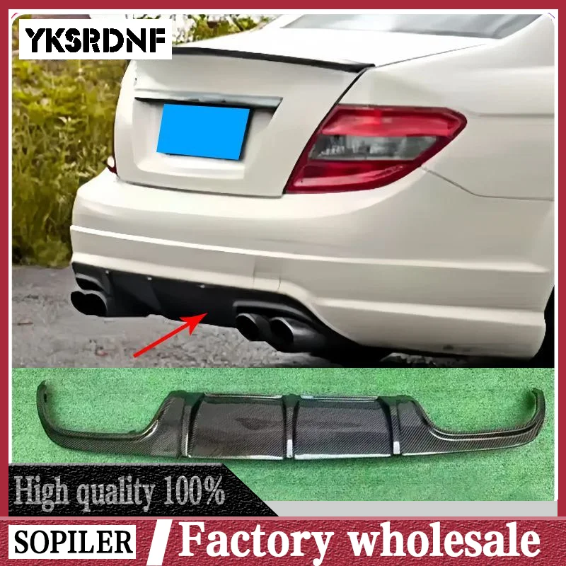 Labio difusor trasero de carbono Mercedes-Benz Clase C W204