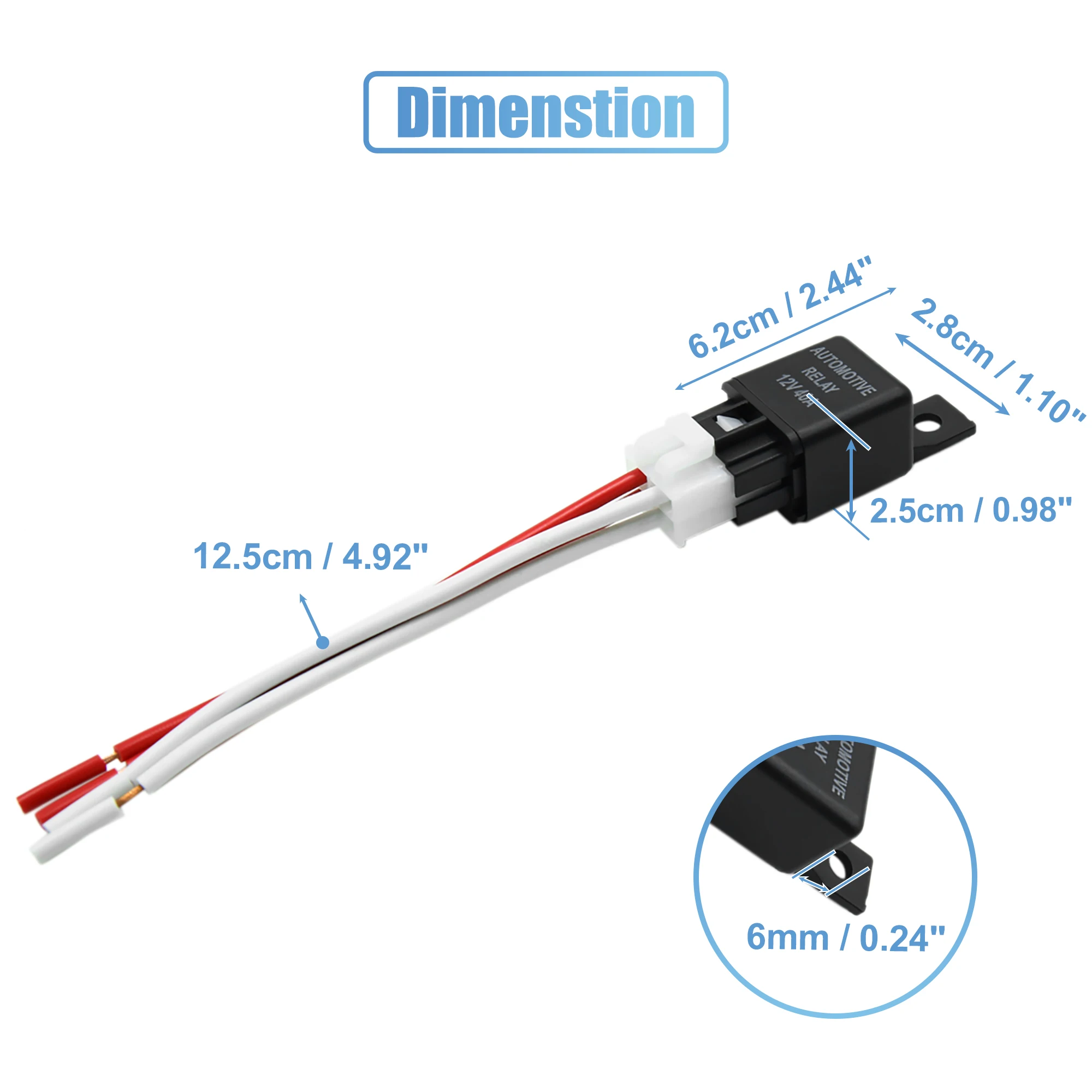 Relé Automotriz 4 Pines X Autohaux 12V 40A SPST para Vehículos - imagen 3