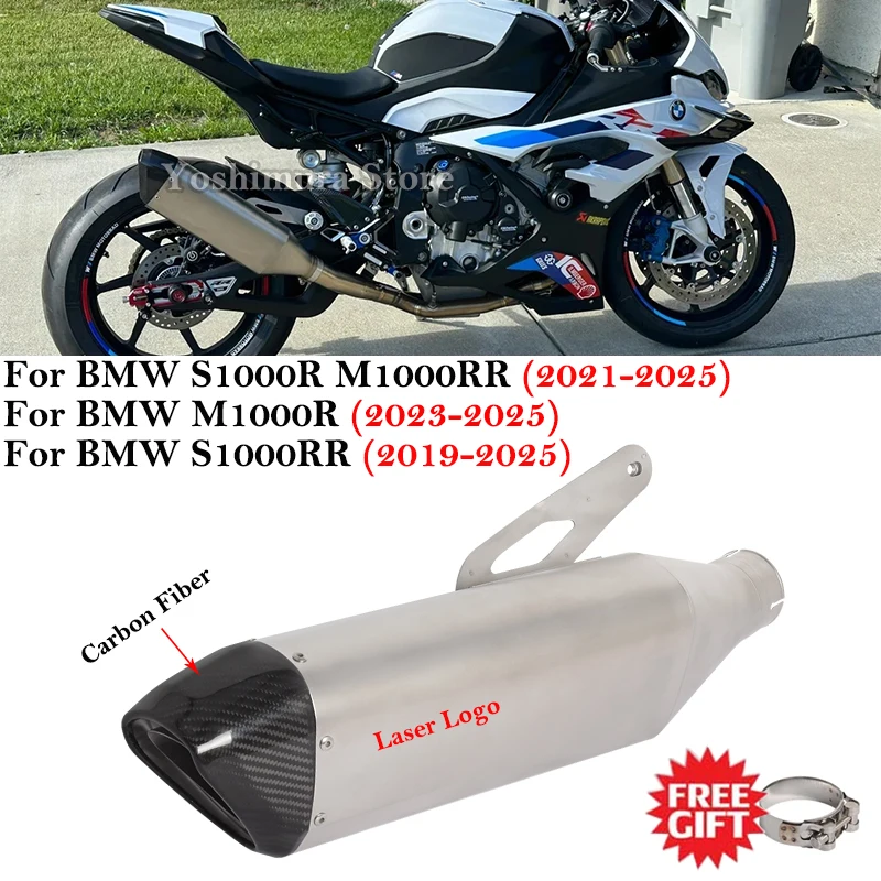 Silenciador slip-on carbono con tubo enlace BMW S1000RR/M1000R