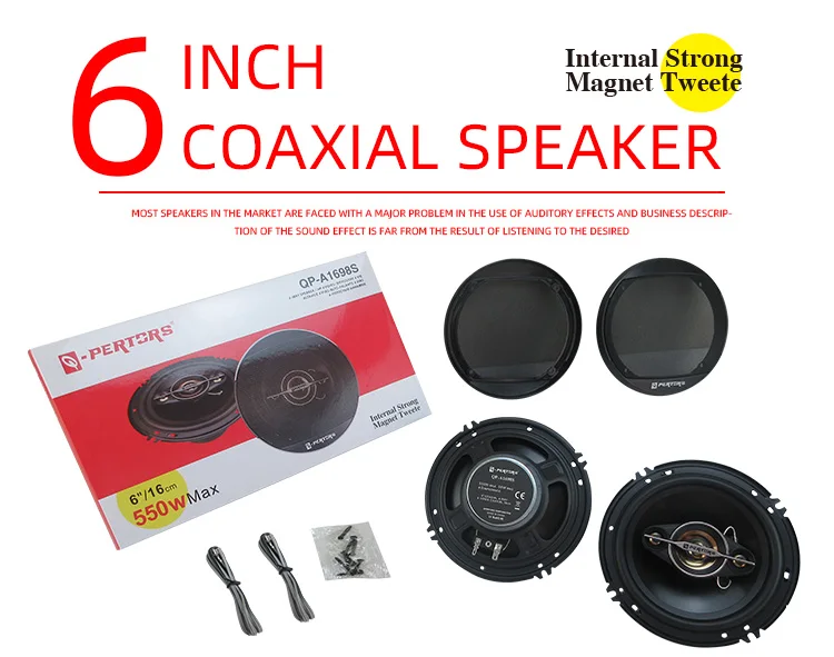 Altavoces coaxiales Q-PERTORS en negro