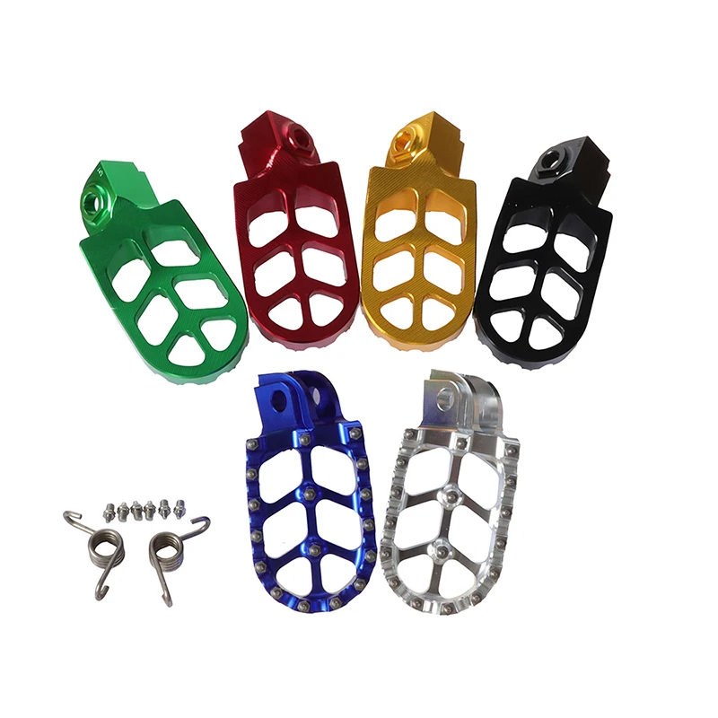 Reposapiés para motocicleta con dientes de agarre