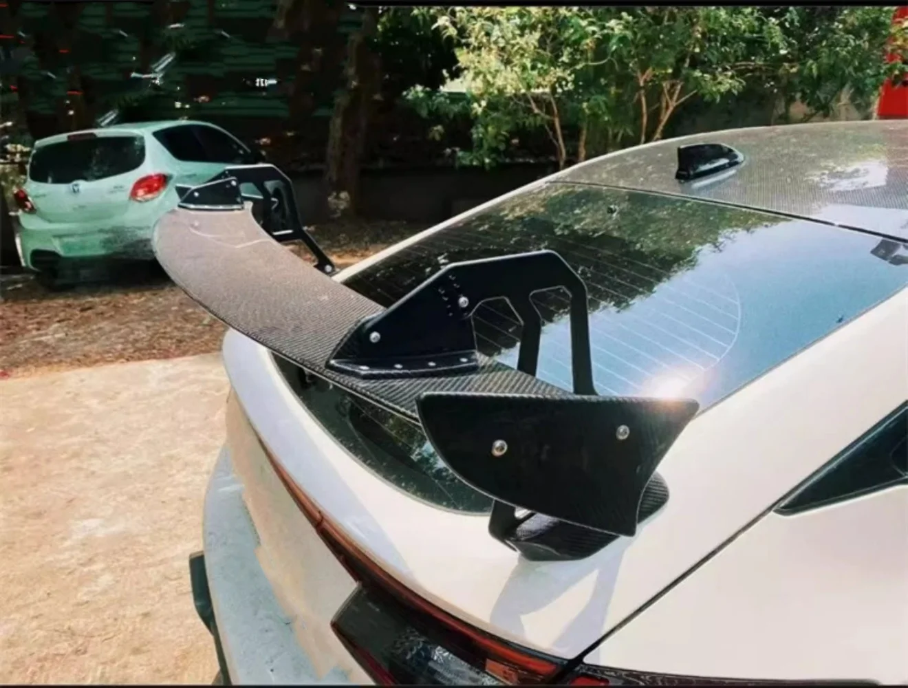 Alerón trasero envolvente de fibra de carbono – Honda Civic FL5 - imagen 3