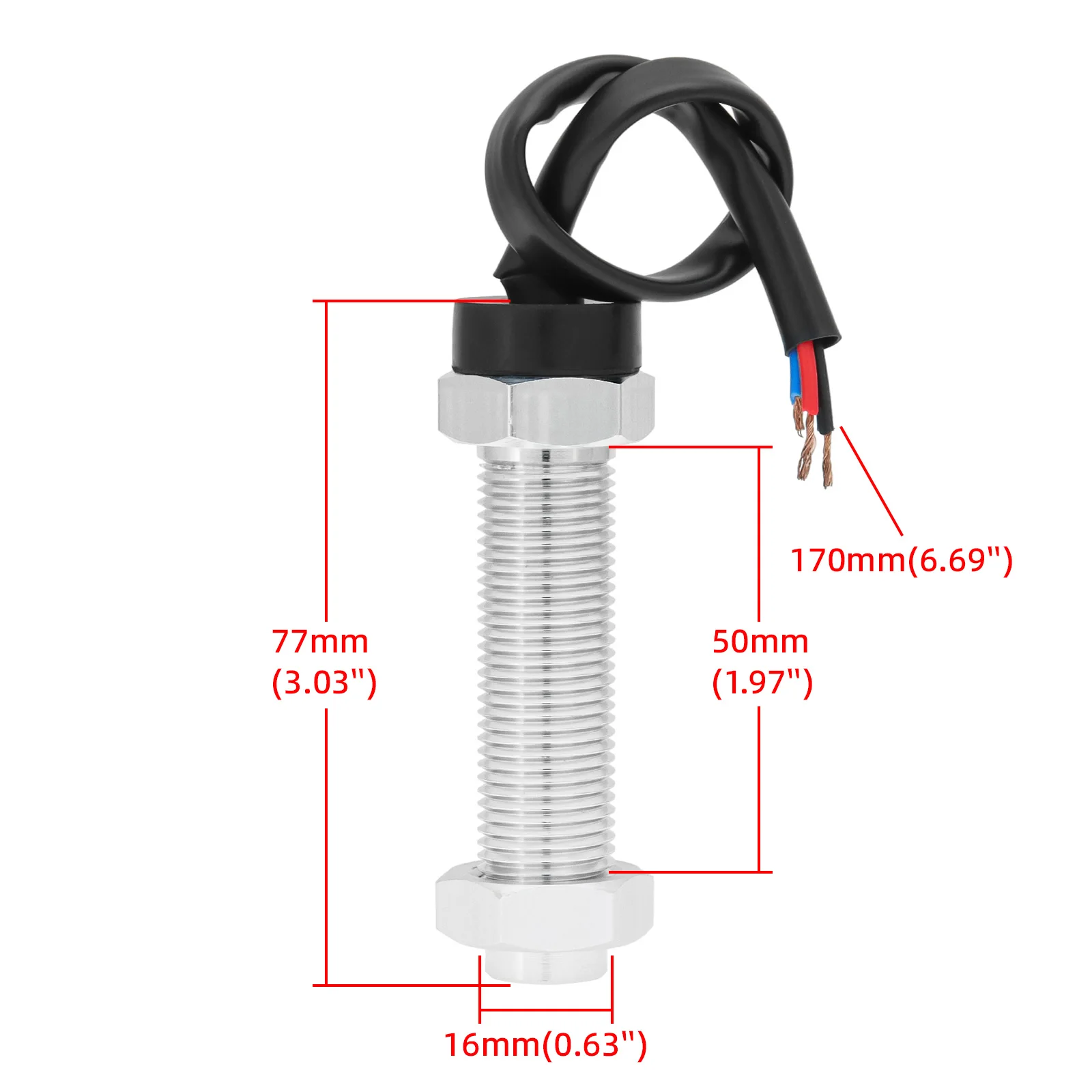 Sensor Hall M16x1.5 para revoluciones y árbol de levas - imagen 2