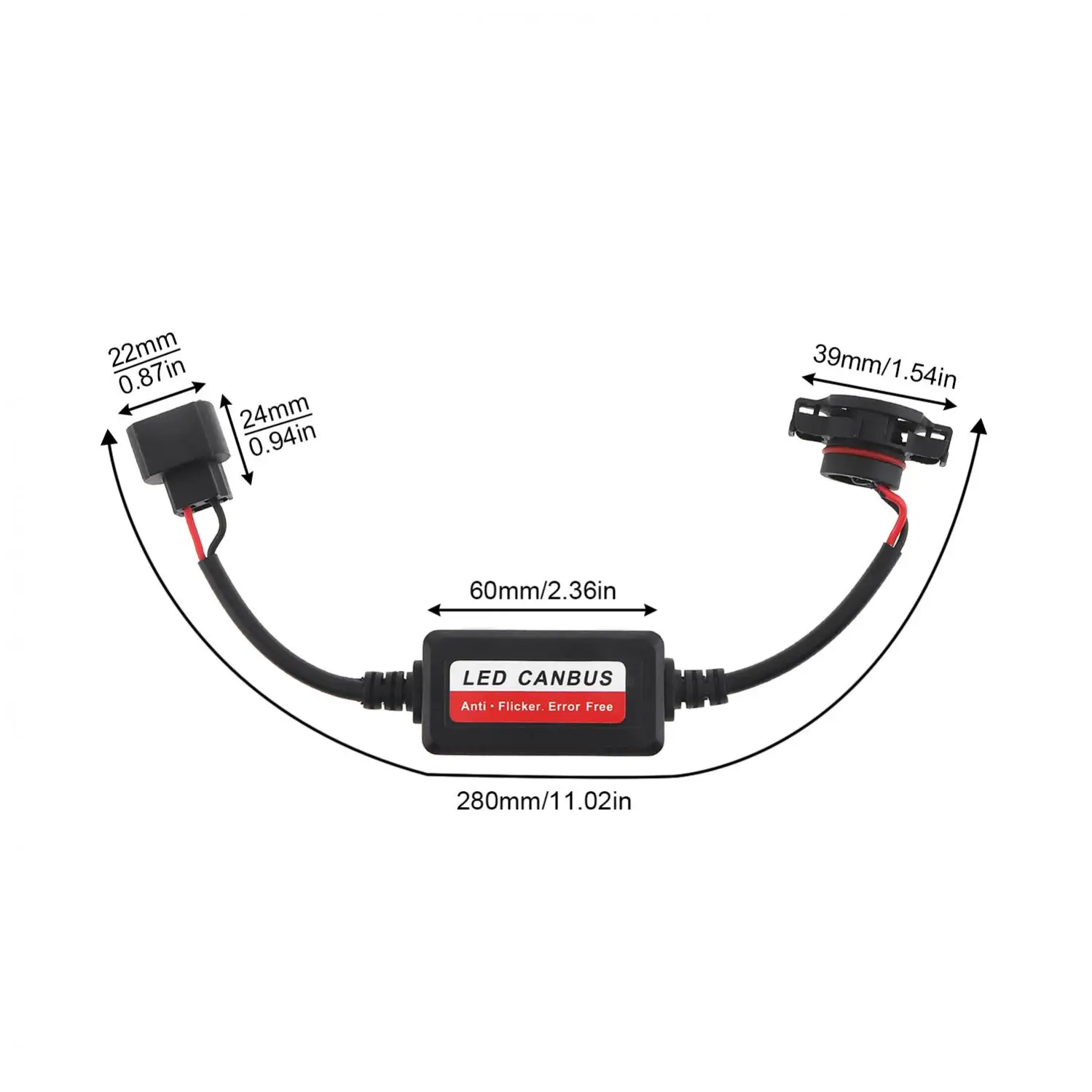 Adaptador LED Canbus anti-parpadeo 5202/H16 para faros delanteros - imagen 2
