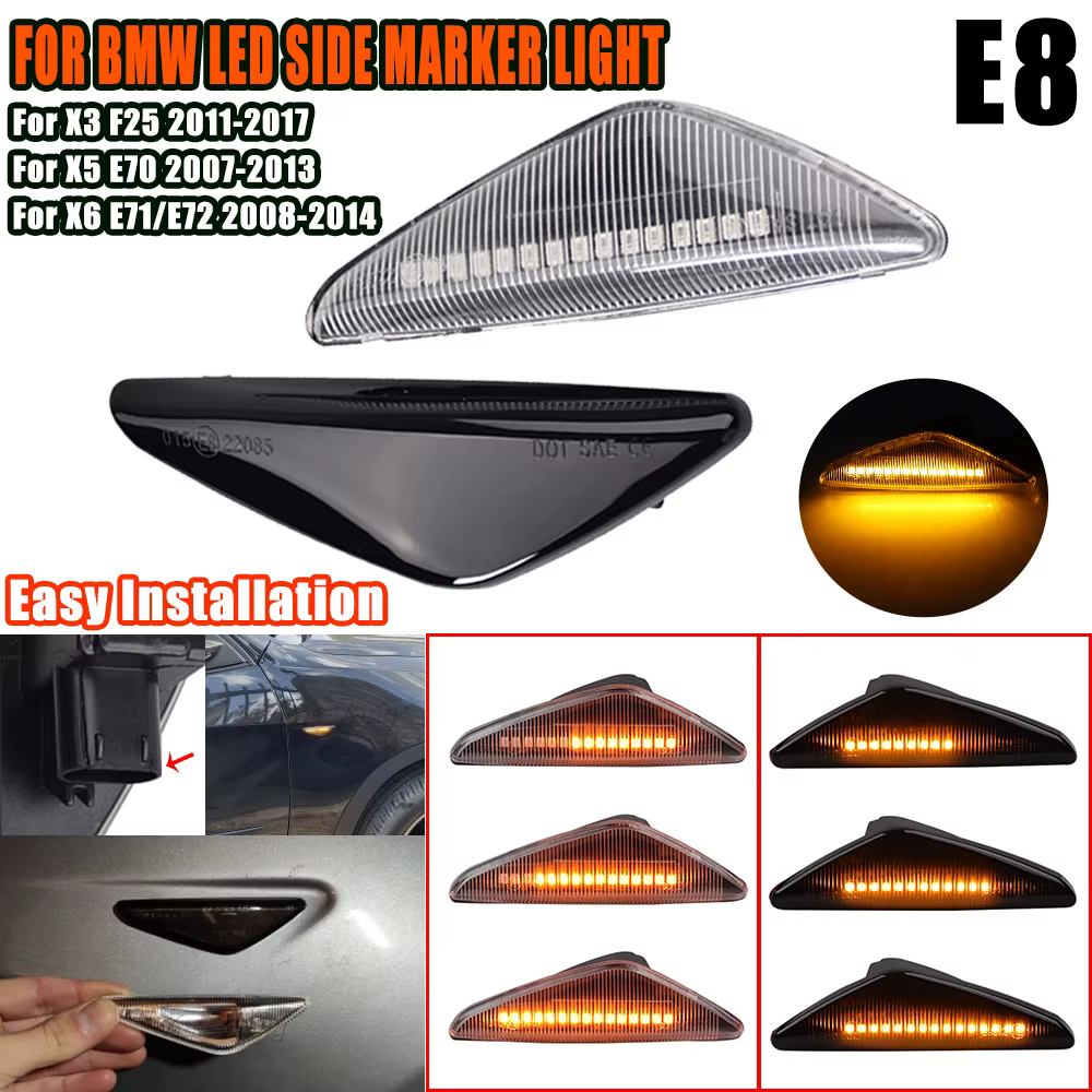 Intermitente LED dinámico ámbar para BMW