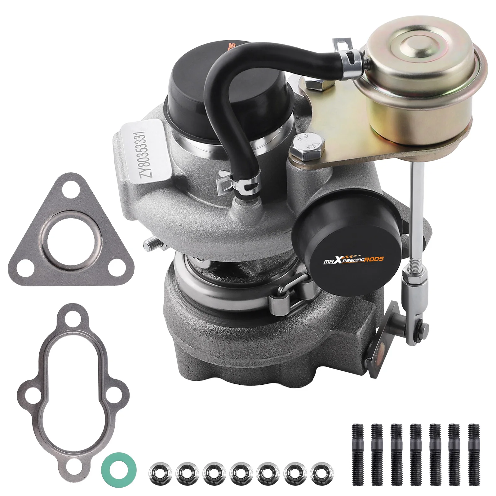Detalle del conjunto del turbocompresor para Kubota