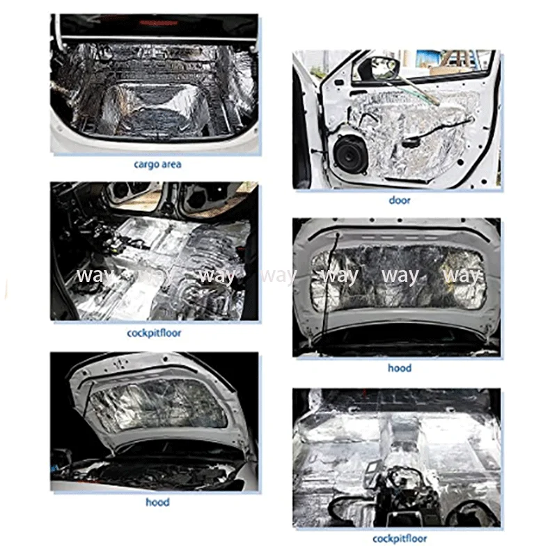 50X200Cm 5/10/15Mm estera amortiguadora automática ruido Motorkap aislamiento de aislamiento para pegatina de Motor Kap - imagen 5