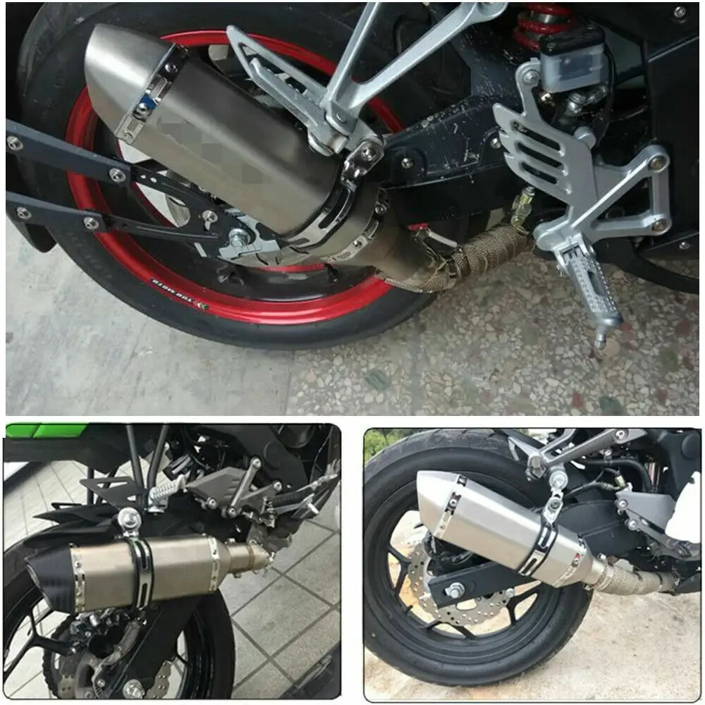 Tubo escape universal motocicleta acero inoxidable 51 mm con Db Killer - imagen 2