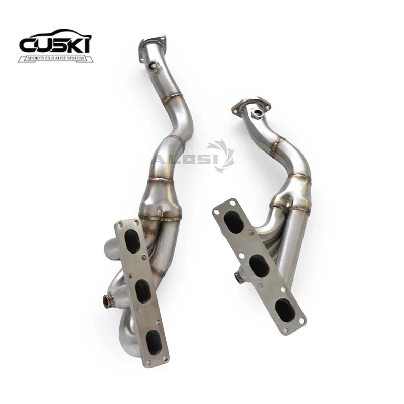 Colector de escape sin catalizador BMW E39 M54 3.0 acero inoxidable - imagen 2