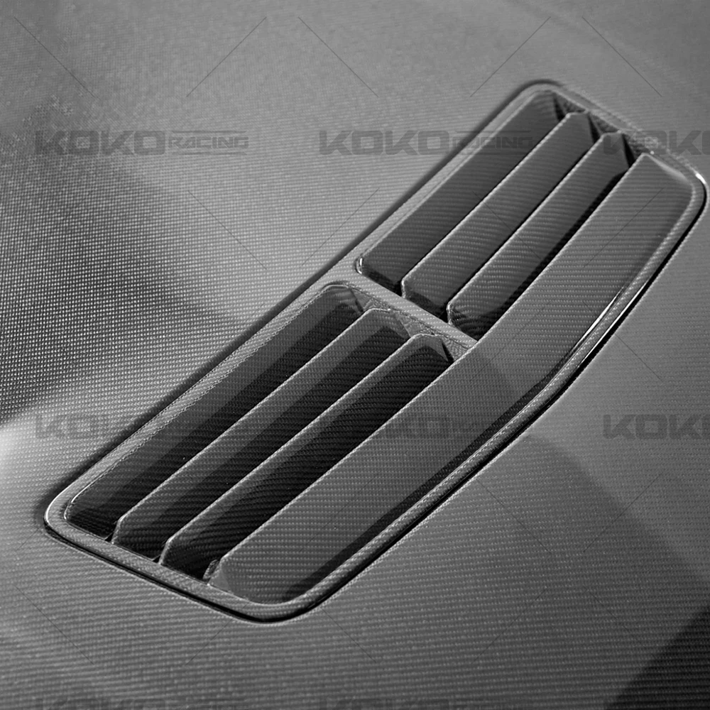 Capó delantero ventilado de fibra de carbono para Ford Mustang 2024 - imagen 5