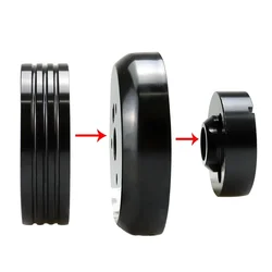 Adaptador cubo volante billet pulido Chevrolet 57-63 y 67-68
