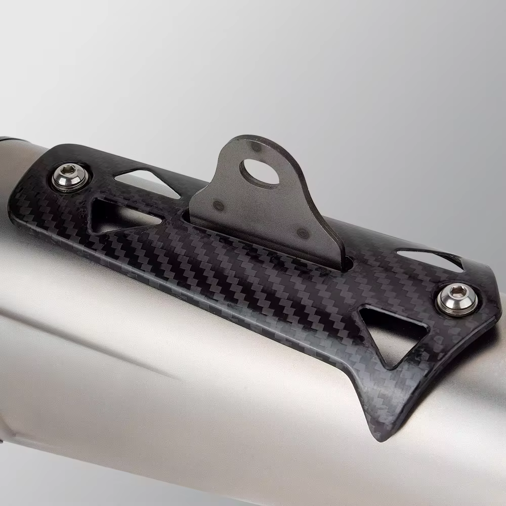 Silenciador de escape universal 51 mm en carbono para moto - imagen 5