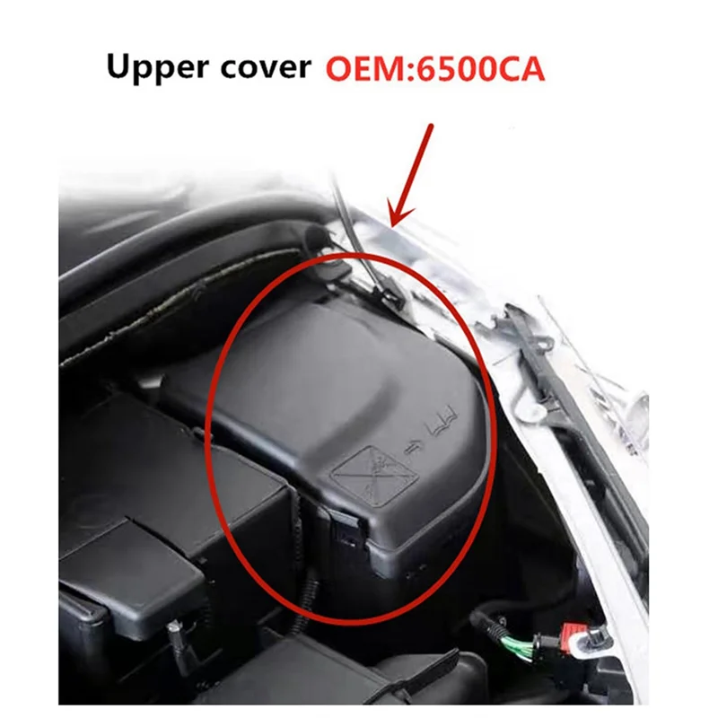 6500CA fusible BSM Servo caja cubierta soporte caja de fusibles cubierta soporte para 307CC SW 308CC SW 408 3008 RCZ Citroen C4 Picasso DS5 - imagen 5