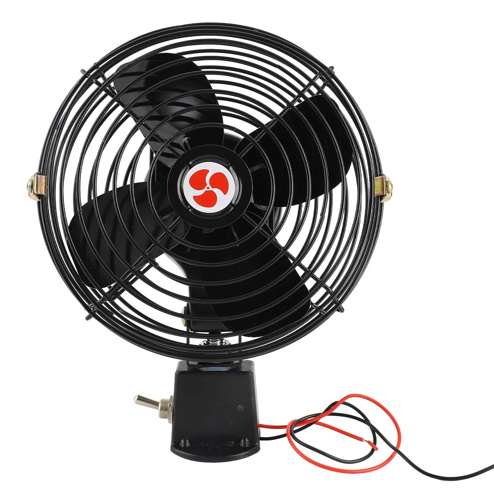 Ventilador de refrigeración para RV de 12V con interruptor de 2 velocidades, ventilador de Metal silencioso y resistente para coche, camión, RV, coche, barco, autobús, barco, ventilador de refrigeración para coche