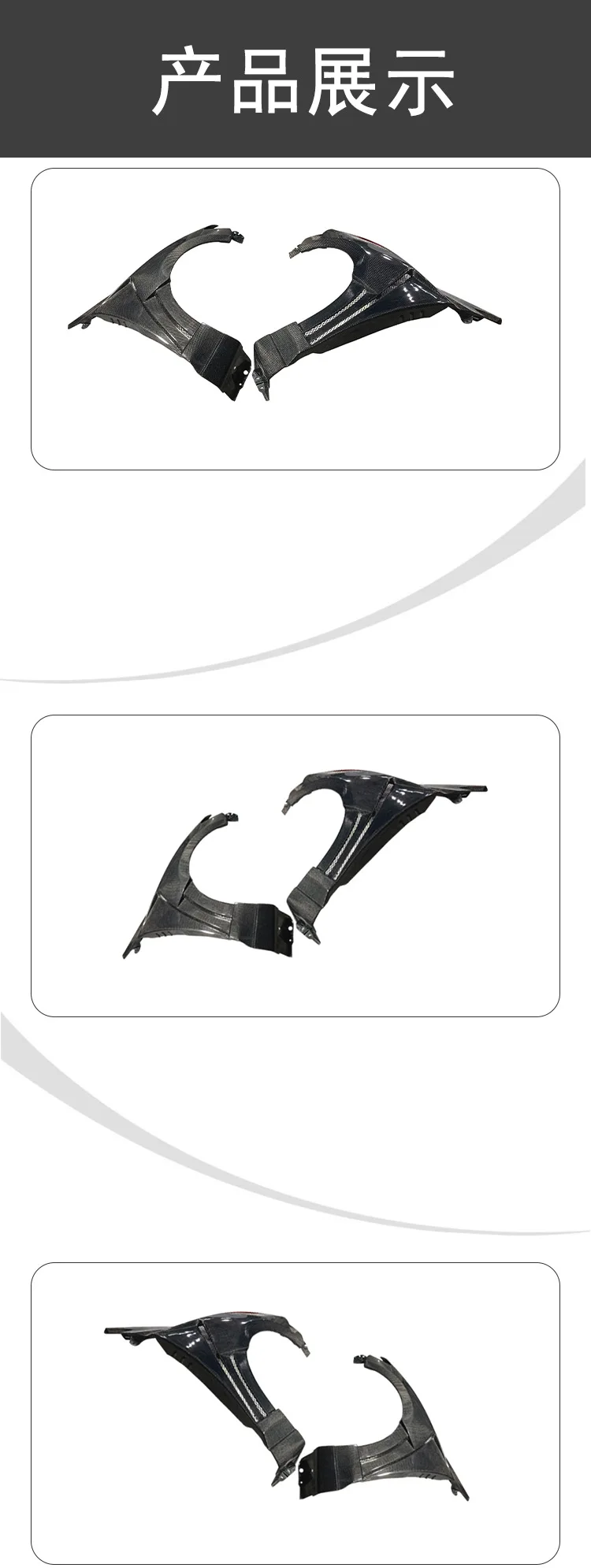 Detalle del diseño del kit de guardabarros