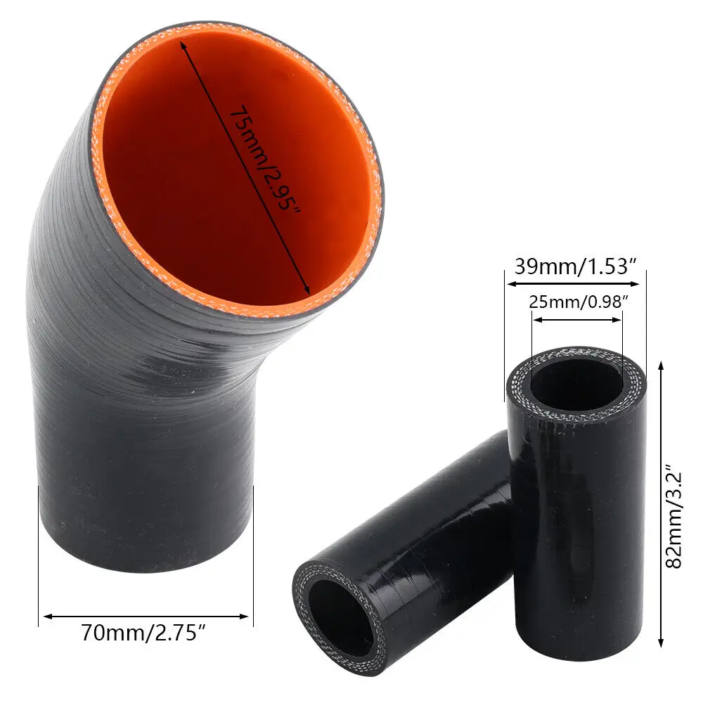 Tubo de carga turbo negro BMW N54 135i 335i - imagen 3